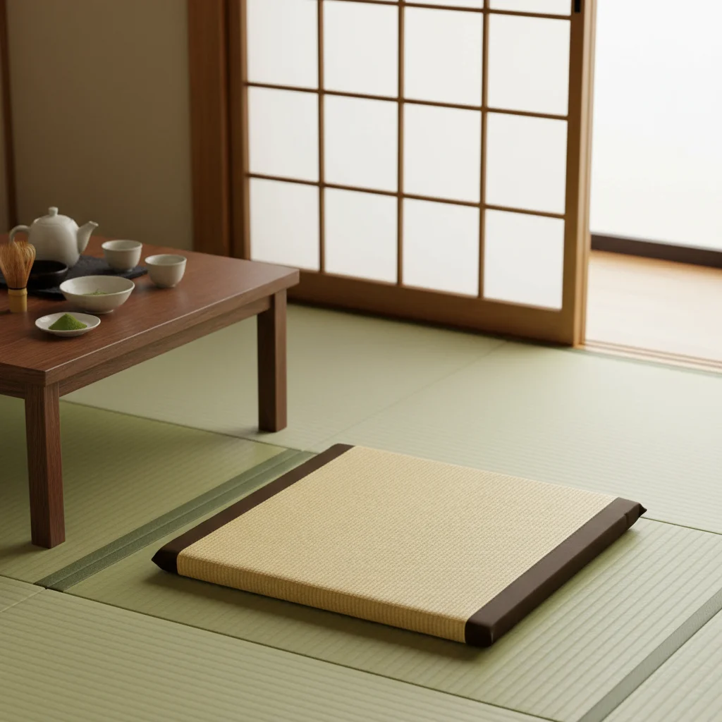 Cuscino Zen Zabuton Zafu Quadrato 55-65 cm Sedile da medazione da pavimento Tappetino Tatami da pavimento giapponese Cuscino di paglia Zabuton Medazione del Buddha  15