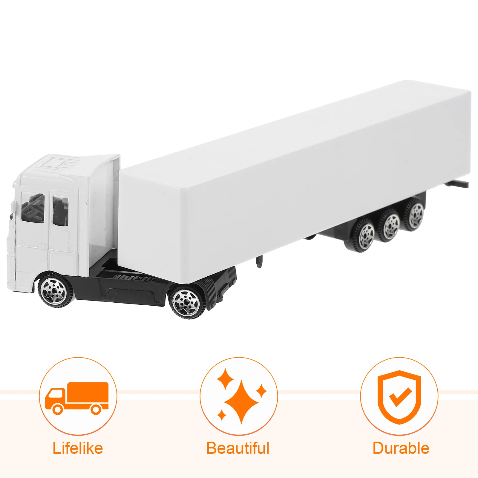 Toddler Truck Model Truck Model Toddler Mini Alloy Container Construction Kids Car White Child 4