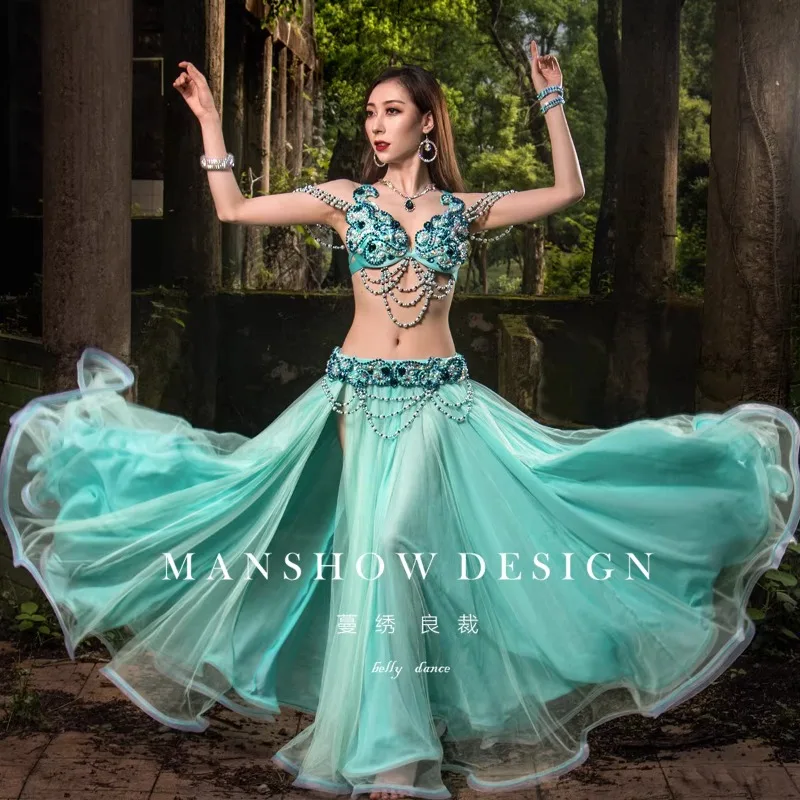 customized belly dance costume women's new performance outfit sexy