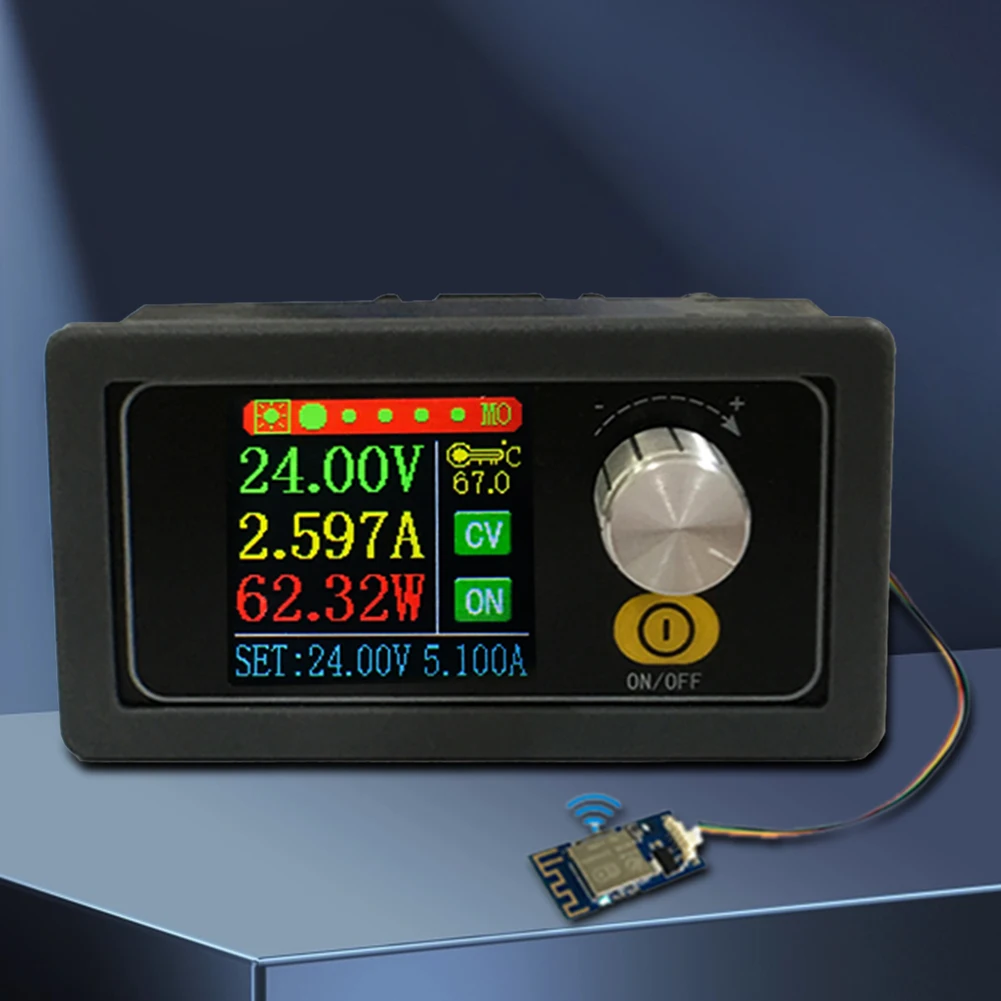 가변 전압 조정기, 스텝 업 다운 모듈, XYS3580, XYS3580W DC 벅 부스트 컨버터, 4.4 인치 LCD CC CV, 0.6-36V, 5A 볼트, 80W