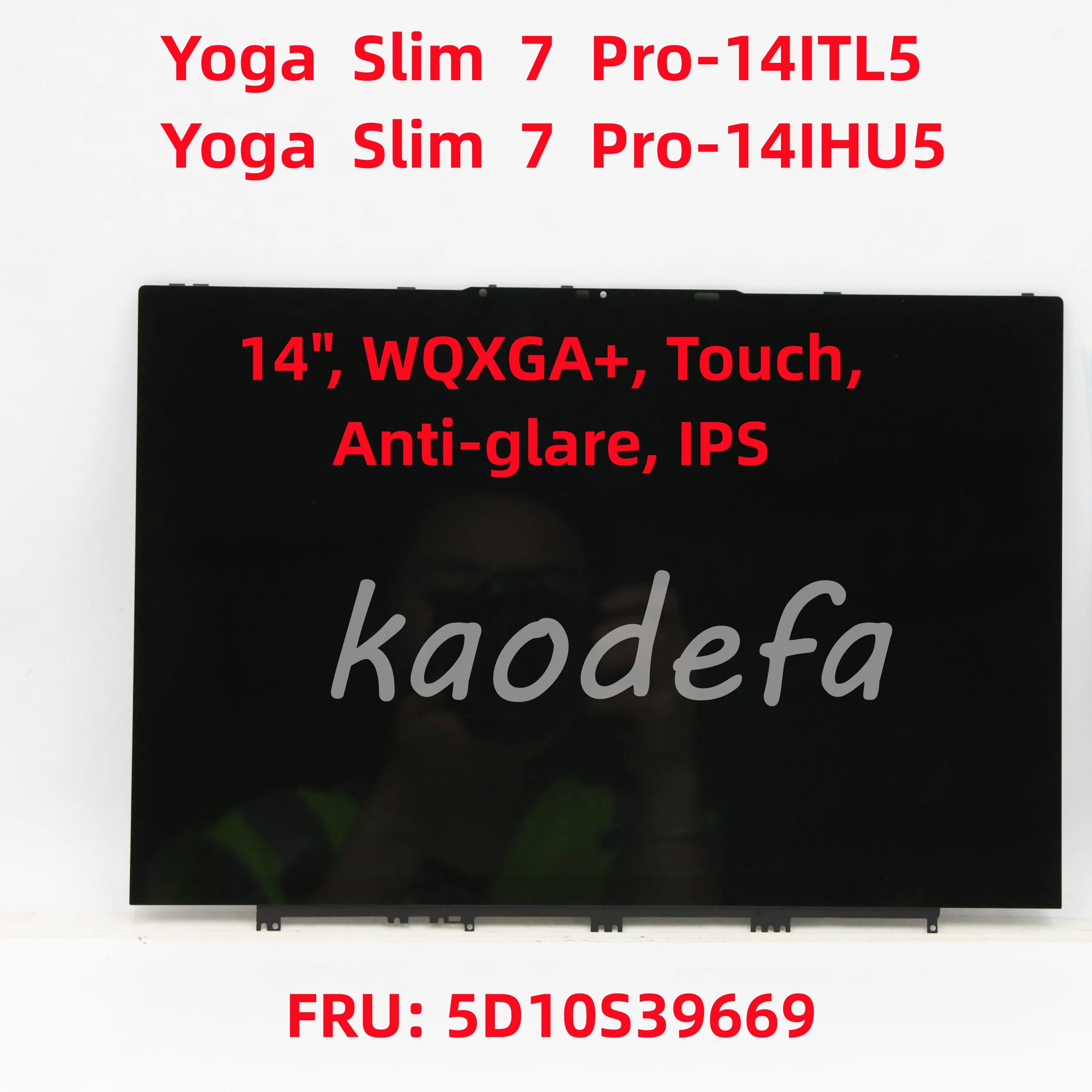 Per Lenovo Yoga Slim 7 Pro-14Itl5 / Yoga Slim 7 Pro-14Ihu5 Schermo Lcd 14 "Fhd Wqxga +, Touch, Antiriflesso, Ips Fru: Muslimate