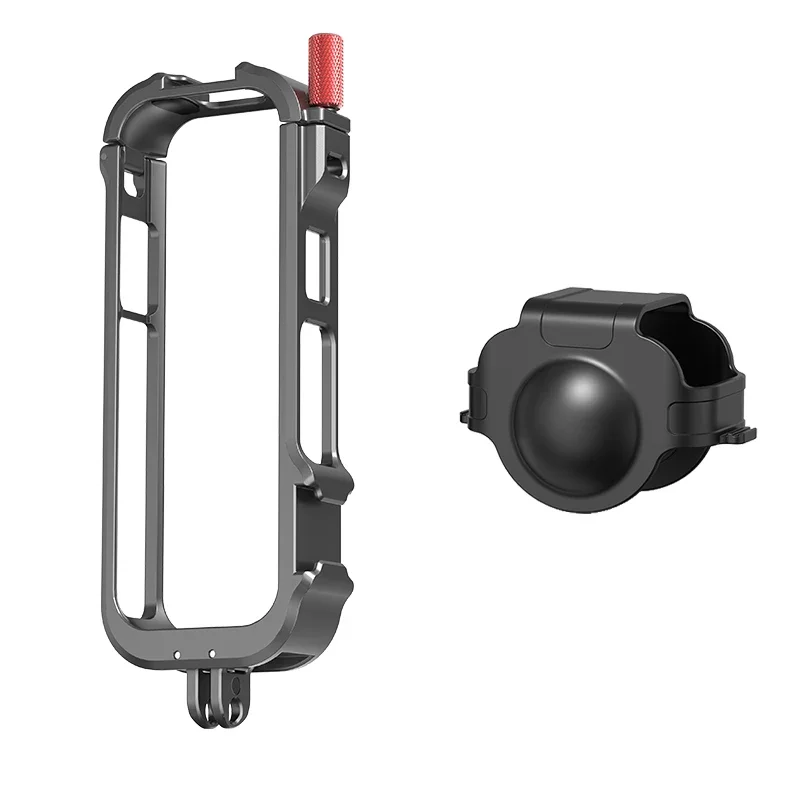 다기능 베젤 알루미늄 합금 확장 브래킷, 금속 프레임 포함, Insta360 X4 촬영 액세서리