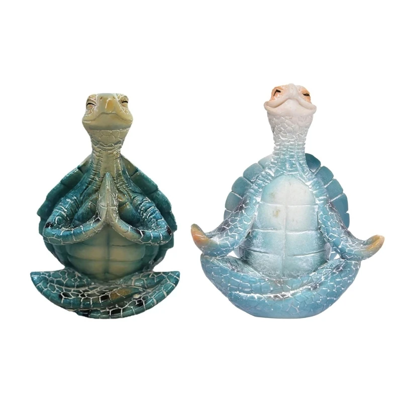 

SeaTurtle Statue Decoration for ZenYoga Garden Lawn Yard Resin Statue Ornament