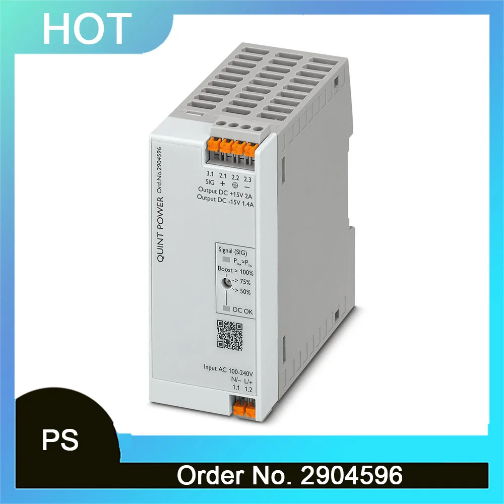 For Phoenix Power Supply QUINT4 PS 1AC 2X15DC 2 PT Power Supply Unit 2904596