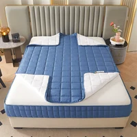 Six Sides All Inclusive Mattress Cover with Zipper Thicken Fitted Sheet Quilted Mattress Protector Pad Couple Customized Size 5