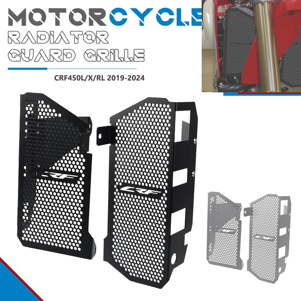 

Moto For Honda CRF450L/X/RL 2019-2020-2021-2022-2023-2024 Radiator Guard Grille Cover CRF450L CRF450X RL Protection Accessories