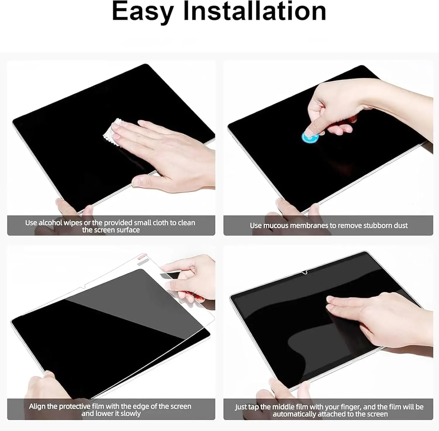 Premium 9H Tempered Glass Screen Protector, Anti-Scratch Protective Film, 2-Pack