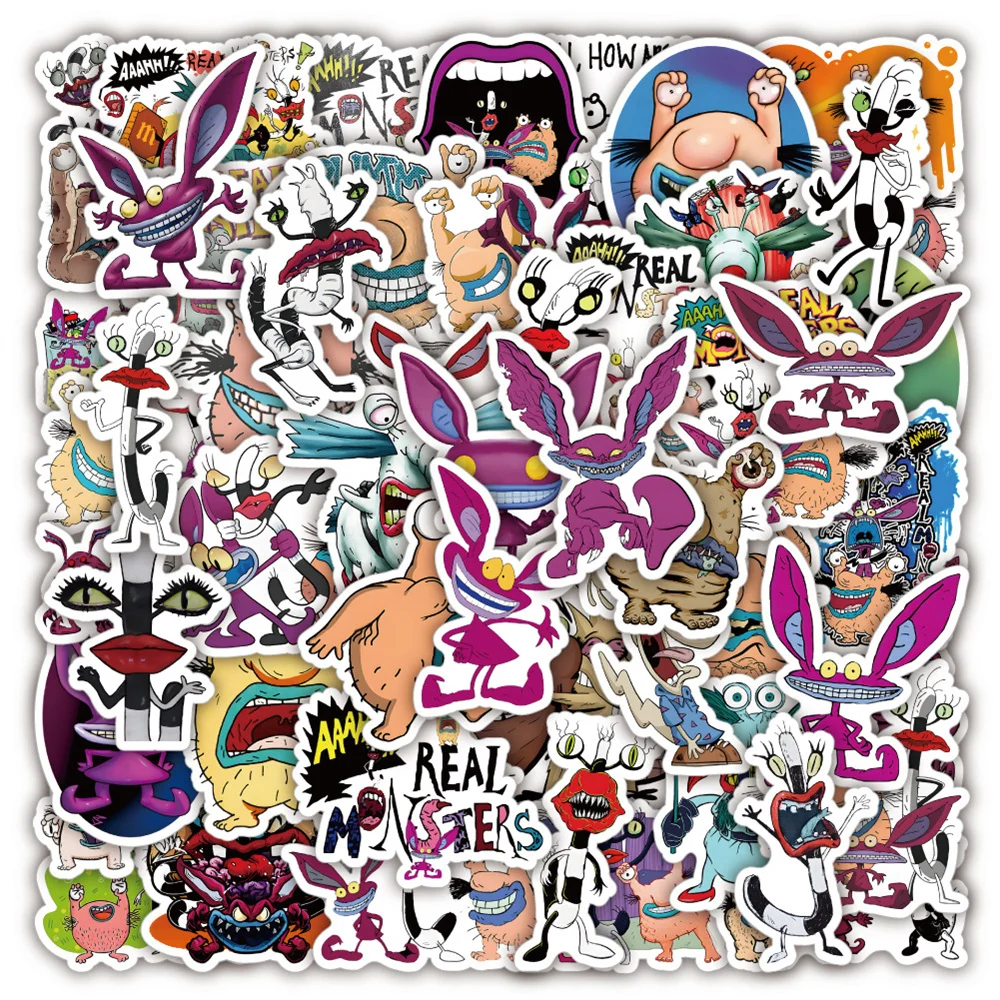 

10/30/50PCS Cartoon Animation With Monster Graffiti Stickers Exquisite Decals Ipai Diary Laptop Guitar Stickers Wholesale