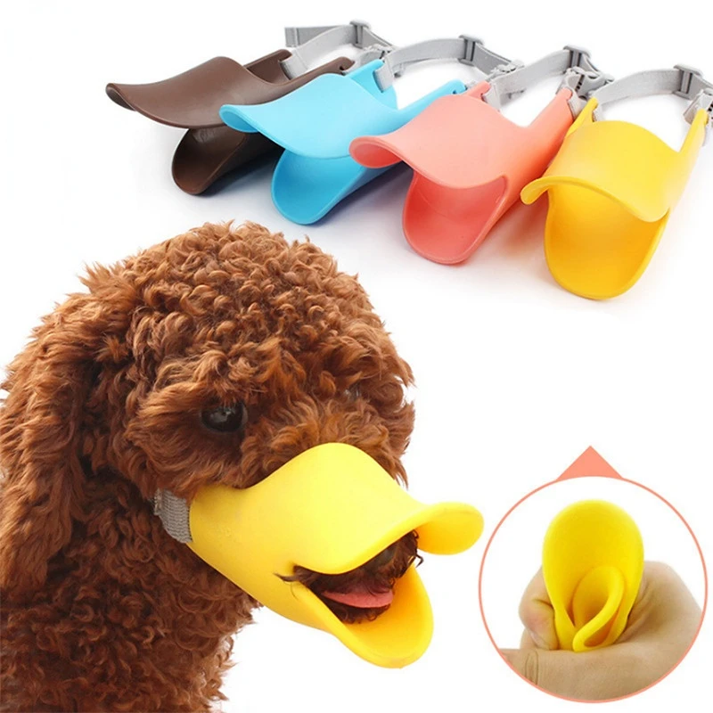 Pet Dog Bite Proof Stop Barking Muzzle Small Dog Duck Beak Muzzle