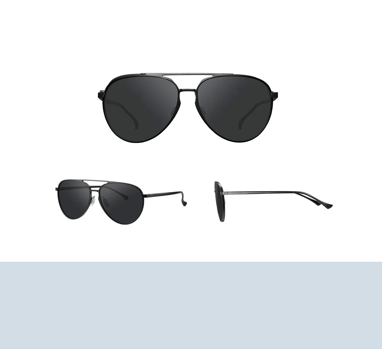 Gadgetoo Xiaomi Mijia Luke Sunglasses - Grey