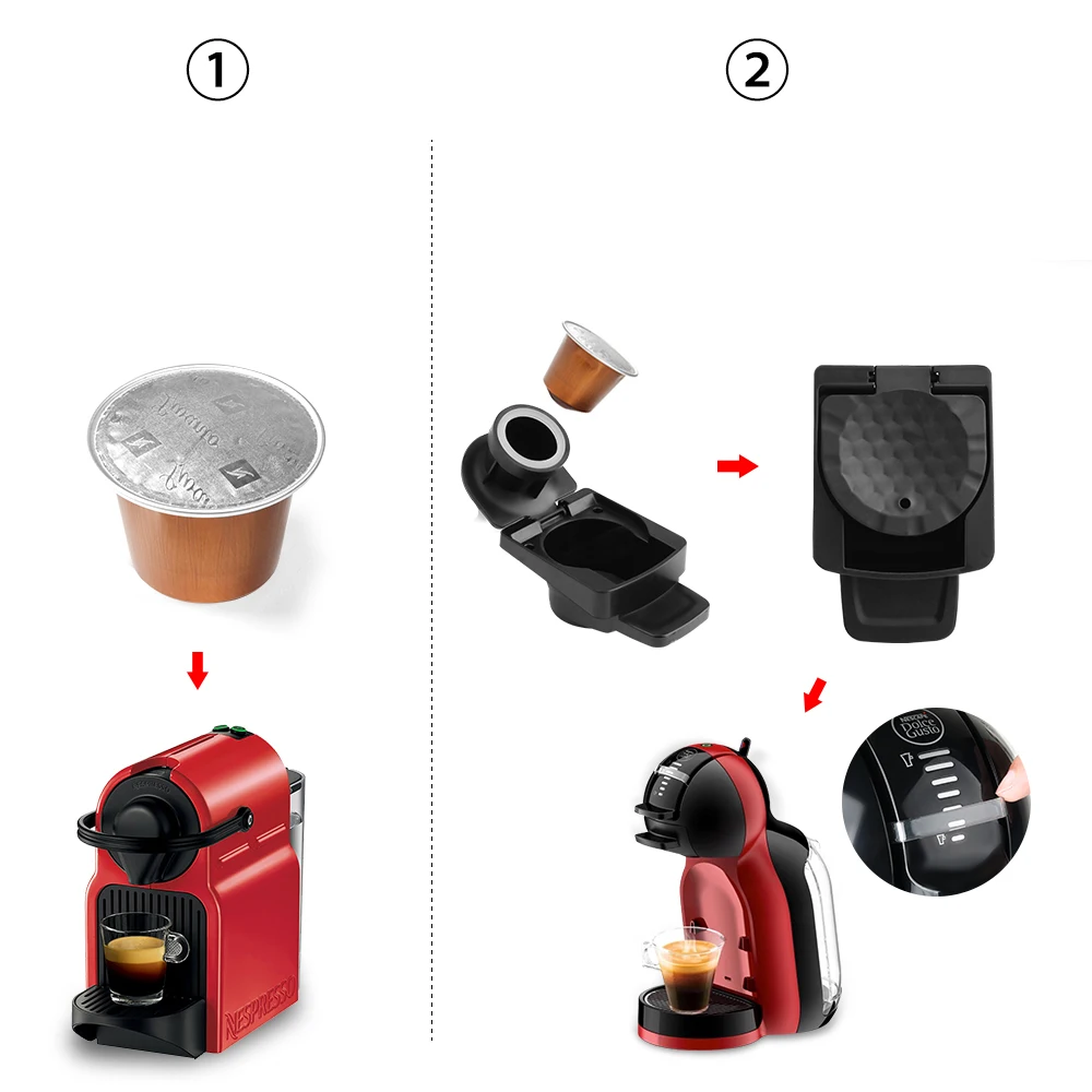 Worallymy Coffee Capsule Adapter Compatible for Nespresso Coffee