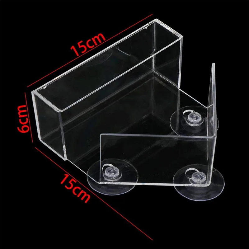 Bird Feeder Acrylic Transparent Window Viewing Tray Birdhouse Pet Water Feeder Suction Cup Mount House Type