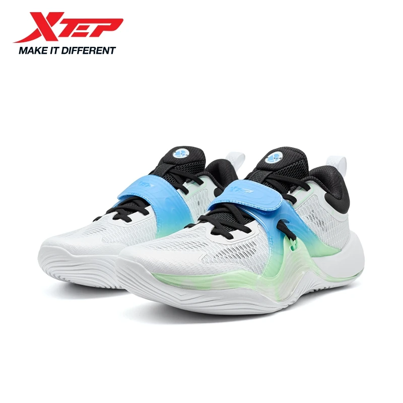 Xtep Basketball Shoes for Men 2025 Summer Lightweight Non-slip Wear-resistant Cushioning Support Practical Sneakers 875219120002