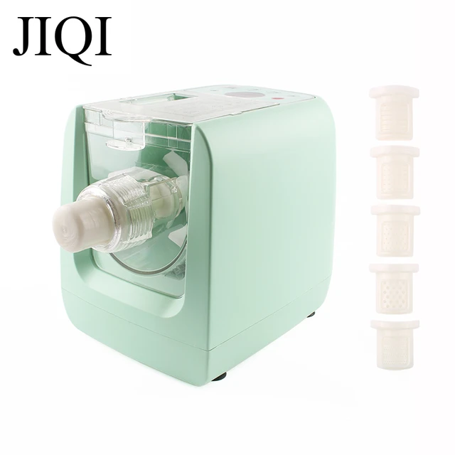 JIQI Electric Noodle Maker Automatic Dumpling Wrapper Press Machine Dough  Mixer Spaghetti Pasta Making Vegetable Noodles Cutter - Price history &  Review, AliExpress Seller - Lily's Sunshine Store