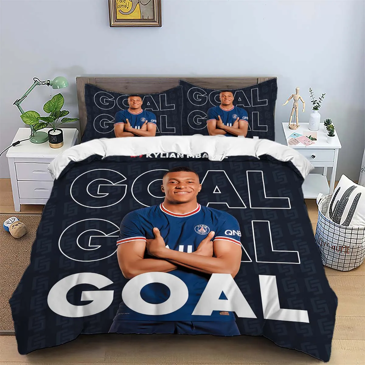 Housse de Couette Mbappe 200x200 2 Personnes