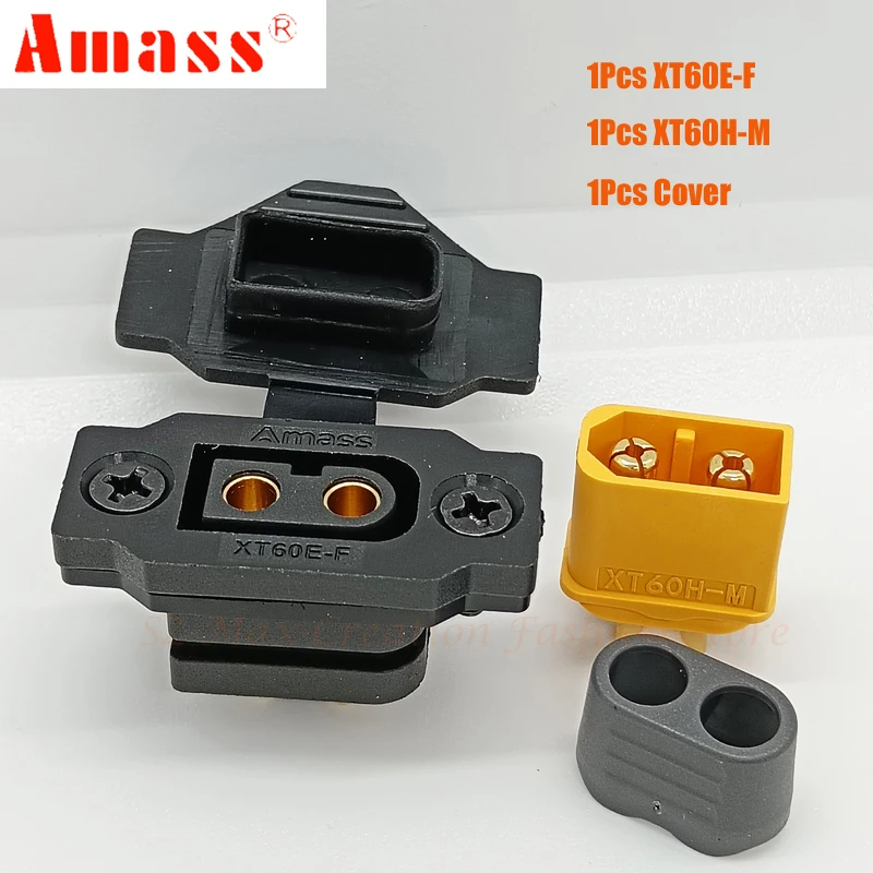 RIIEYOCA Connettore XT60 maschio a XT60 maschio con filo in silicone da 0,5 m 12 AWG per batteria Lipo RC FPV Drone