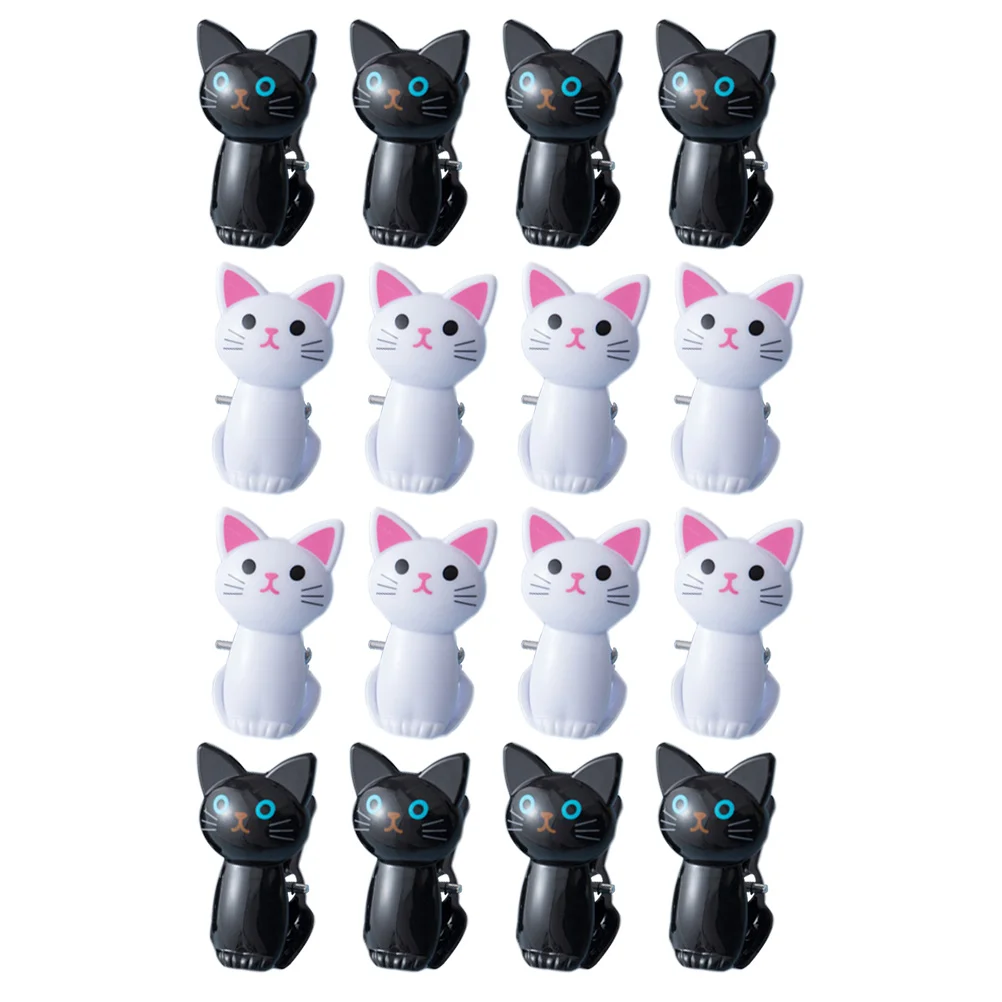 

16 Pcs Bag Clips Food Seal Cat Munchies Clothes Non-slip High Elastic Pins Heavy Duty