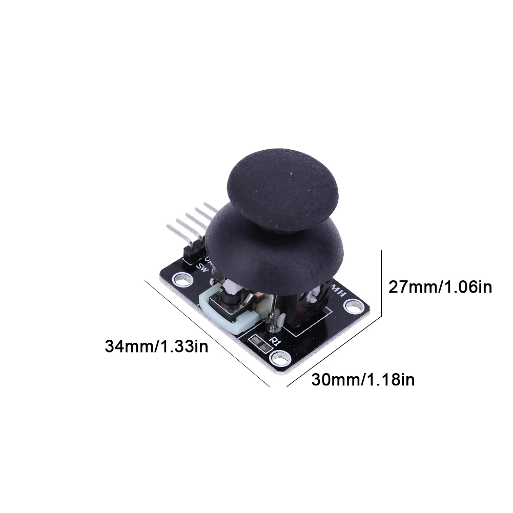 듀얼 축 게임 제어 로드 센서 2.54mm 핀 조이스틱 브레이크아웃 모듈 KY-02 게임 컨트롤러 센서 보드 XY 조이스틱 모듈