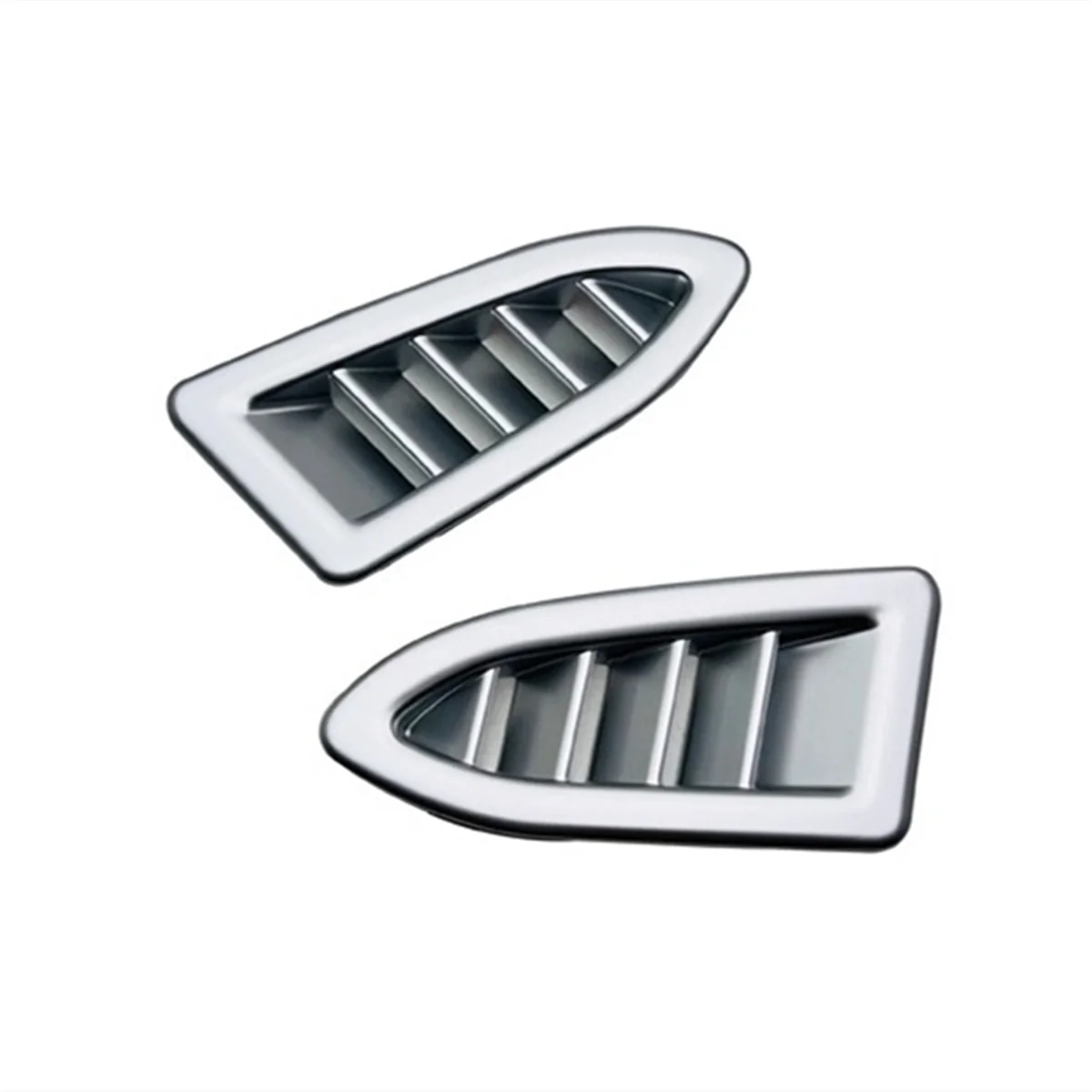 

For Subaru Crosstrek Impreza 2024 Dashboard Air Conditioner Outlet Vent Frame Cover Trim Interior Accessories - Silver