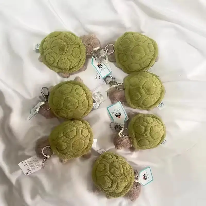 Jelly Mr. Timmy Turtle Cat Pendant Keychain Cute Bag Doll Plush Toy Key Ring Cute Turtle Plush Toy Pet Baby Doll Gifts plush keychain key chain plush doll plush toy