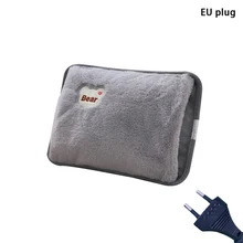 U.S./EU Plug Hand Warmer Cute Electric Hot Water Bag Hot Bags Safety Rabbit Fur Hands Warmers Foot Warmer Hots Waters Bottle