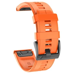 Two-Tone Silicone QuickFit Watch Band Strap Bracelet - QuickFit 22mm (Orange 3)