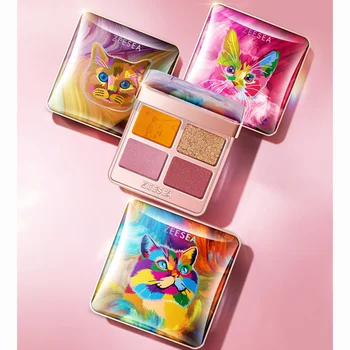 ZEESEA Four Colour Eye Shadow Matte Fine Shimmer Highly Pigmented Eyeshadow Palette Cute Cosmetics Gift Kit 1
