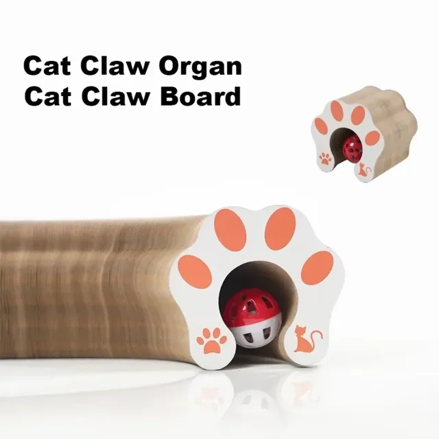 Pet Toy Organ Cat Scratch Board Strong Magnetic Design Foldable Decompression Cats Sharpening Claw Corrugated Scratching Board 3