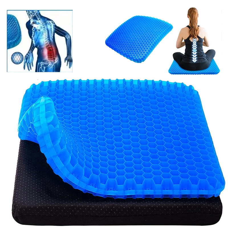 Seat Cushion Breathable Butt Pad Ice Pad Gel Pad Non-slip Wear-resistant Soft and Comfortable Outdoor Seat Cushion Car Seat