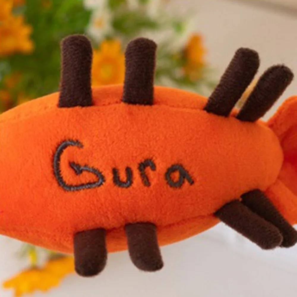 Stuffed Lobster Plush Pendant Funny Design Soft Shrimp Plush Toy Pendant Animal Cute Shrimp Plush Doll Keychain Kid Boys