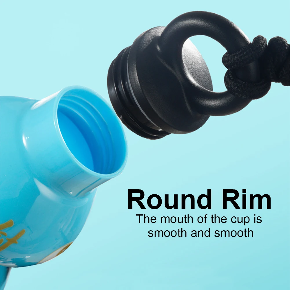 800ml Gourd Water Bottle Child Water Gourd Kettle Chinese Retro-Inspired Wu Kong Leakproof Jug for School Children Gift