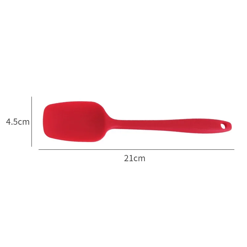 Universal Heat Resistant Integrate Handle Silicone Spoon Scraper Spatula Ice Cream Butter Cake Kitchen Home Cooking Tool Utensil,silicone kitchen utensils,kitchen utensils,silicone spatula,baking spatula