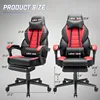 LEMBERI Video Game Chairs with footrest, Big Gamer Chair for Adults, 400lb Capacity, Racing Style Computer Chair 3