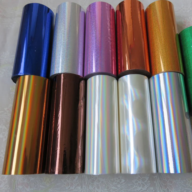 Holographic foil transparent foil Y04 hot stamping for paper or plastic  16cm x120m Shattered Glass - AliExpress