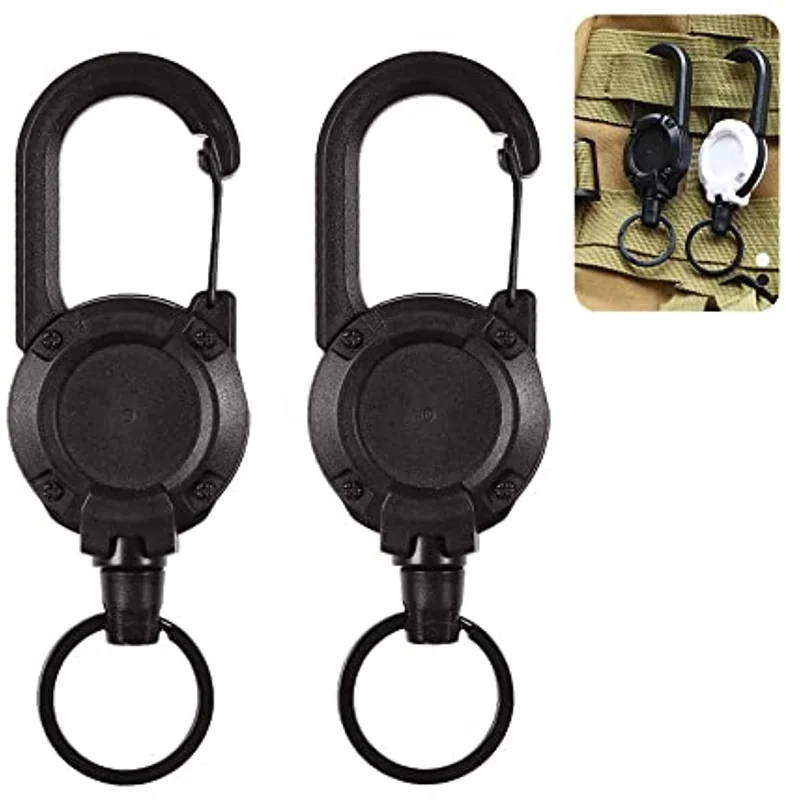 

Theft Key Holder Outdoor Automatic Retractable Wire RopeKeychain Accessories Keychain,Belt Key Telescoping Hook Backpack Buckle