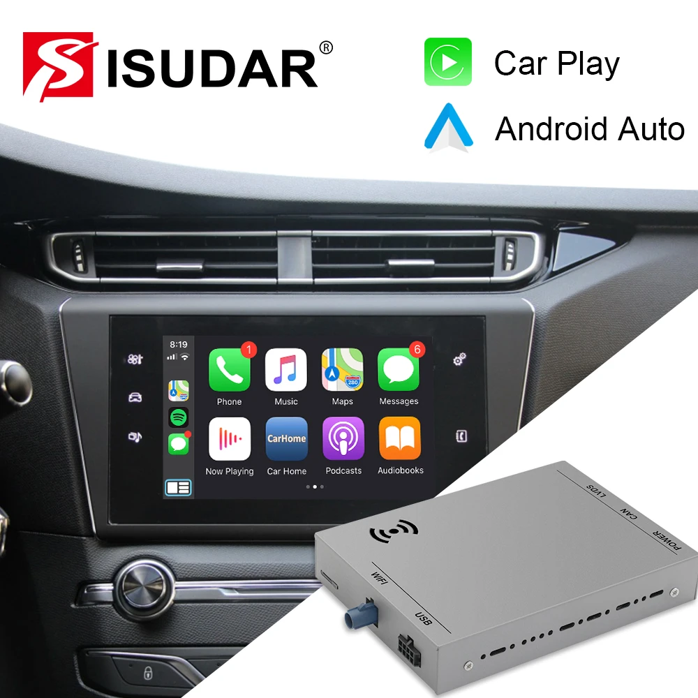 

ISUDAR Wireless Carplay For Citroen C4 SMEG NAC Picasso DS4 DS3 308 508 208 2008 Android Auto Ｍodule Box Mirror Link Navigation