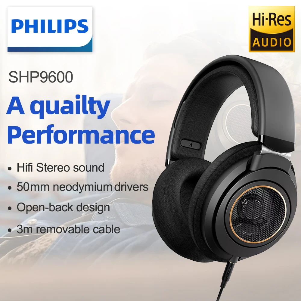 Philips SHP9600 SHP9500 Upgraded Version Wired Headphones Earphones