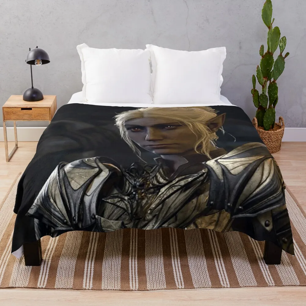 Minthara the Drow Elf Oathbreaker Paladin Adventurer first meeting Throw Blanket Decorative Beds Soft Plush Plaid Blankets