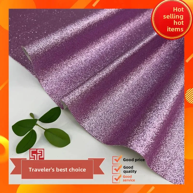 Environmentally Friendly PU Leather Glitter Fabric Non-Shedding Toy Jewelry Stage Shoe Material Easy to Use in Children's Crafts
