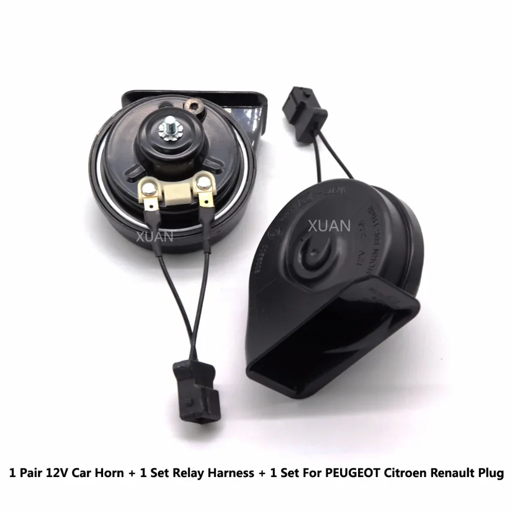 Car Auto Horn Snail Horn For PEUGEOT 106 107 108 1007 206 207 208 301 307 308 T7 T9 3008 408 5008 MK1 MK2 406 407 4007 607