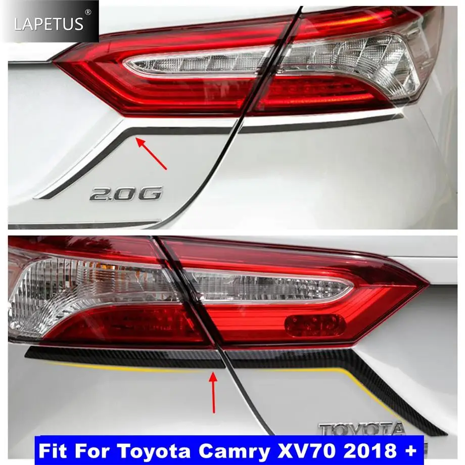 

Exterior Decoration Rear Taillight Decorative Stickers Bright Bar Headlight Edge Lower Trim Refit For Toyota Camry 2018 - 2021