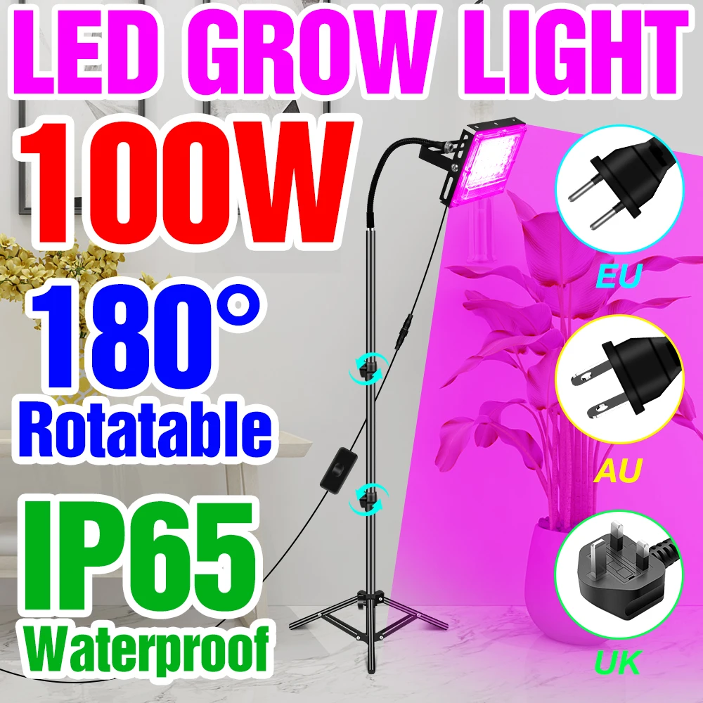 Led Full Spectrum Phyto Grow Light 220V Seeds Of Indoor Flowers Uv Lamp IP65 Greenhouse Hydroponics System Lighting Grow Tent