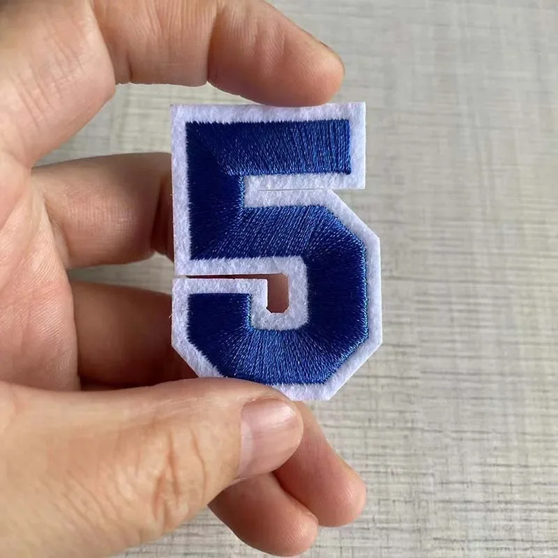 Multicolor Number Patch Set - Embroidered Iron-On Fabric Decals