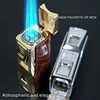QD116 Four Fire Direct Charge High Fire Inflatable Windproof Lighter with Cigar Knife and Cigar Holder Gift Box 4