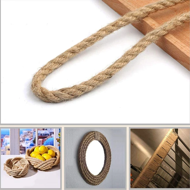 1-100M Natural Vintage Jute Rope Cord String Twine Burlap DIY Crafts Gift  Wrapping Jute Hemp Gardening Wedding Party Decoration - AliExpress