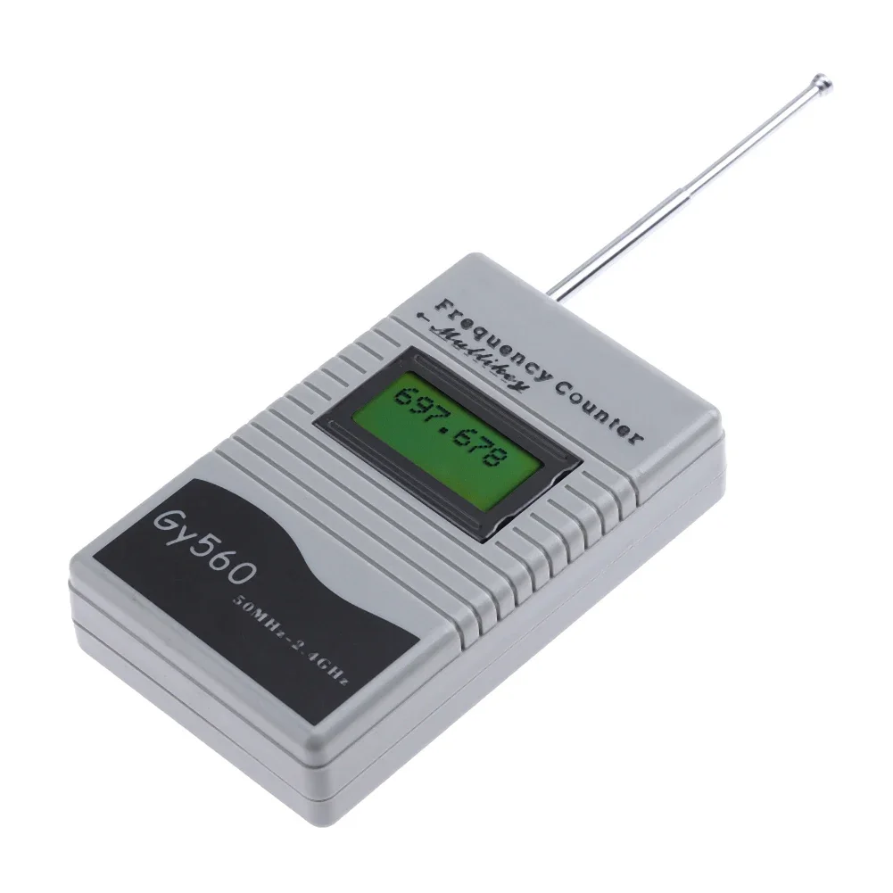 Frequency Counter Tester Frequency Meter Handheld Frequency Counter for Two-way Radio Mobile Phone 50 MHz-2.4 GHz GY560 Frequency Counter Meter
