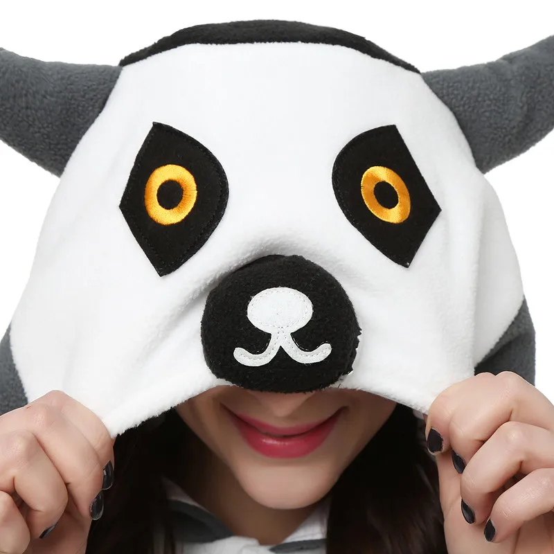 Cosplay costumes kigurumi pajamas Lemur onesies monkey kigurumi for women men adult animal pyjamas cartoon pajamas homewear Halloween