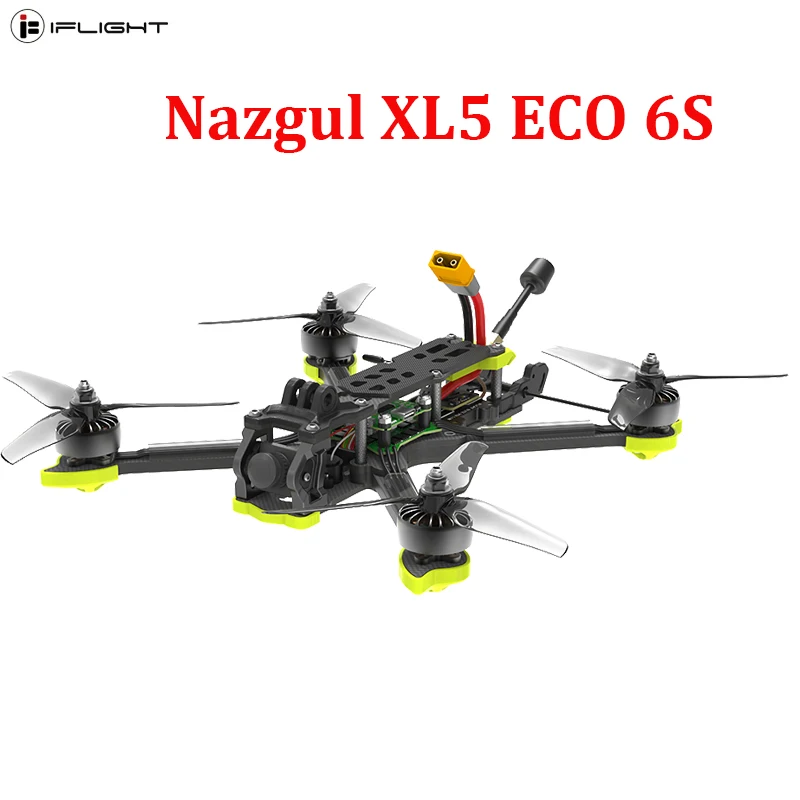 

IFlight Nazgul XL5 ECO BNF 6S 5 inch FPV Drone 245mm Wheelbase 5mm Arm compatible Max Speed 190 Km/h RC Racing Drone