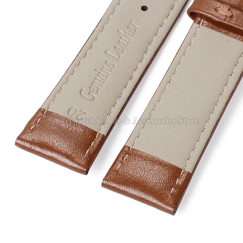 Universal Waterproof Leather Watch Strap – Elegant Wristband