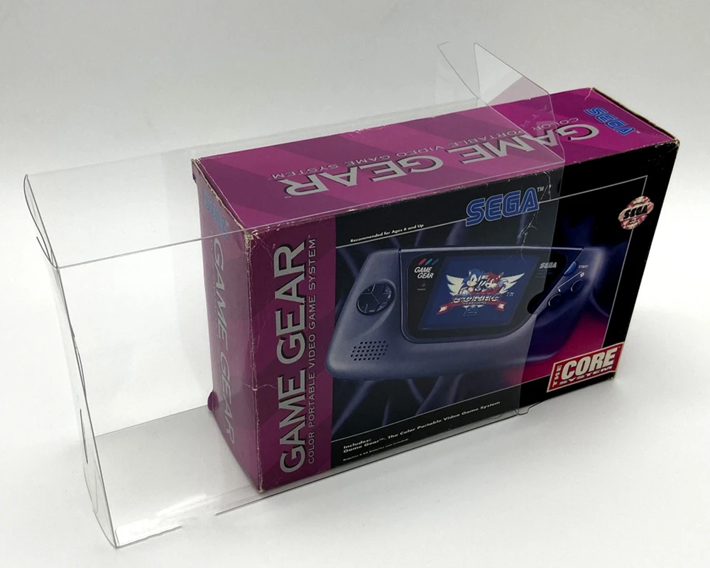 Protetor de Caixa Transparente para Sega Engrenagem do Jogo gg Recolher Caixas de Armazenamento Tep Jogo Escudo Claro Case de Exibição para Uso